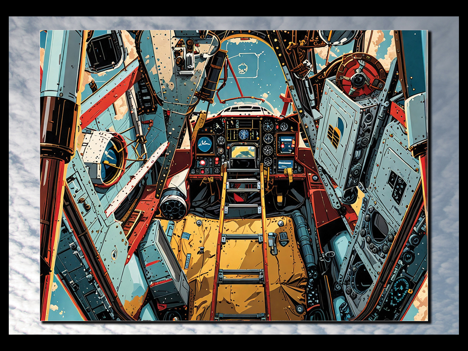 Bob Haydon - Pilots entrance to Vulcan Bomber
